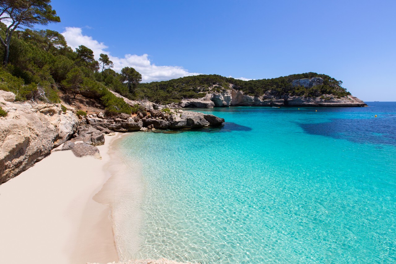 Cala Mitjaneta à Menorca 